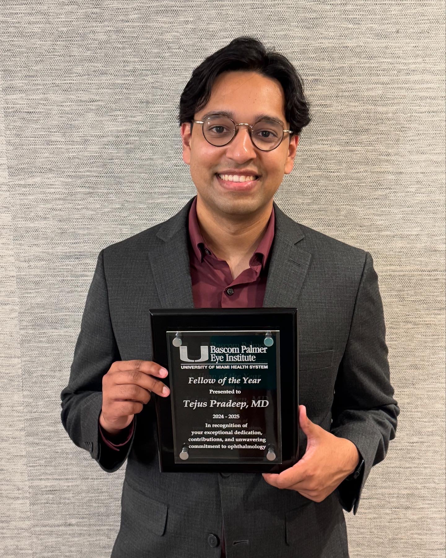 Dr. Pradeep — Bascom Palmer Fellow of the Year 2025